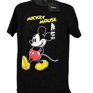 Mickey Mouse T Shirt Men Women Unisex Black Size Large Disney NEW